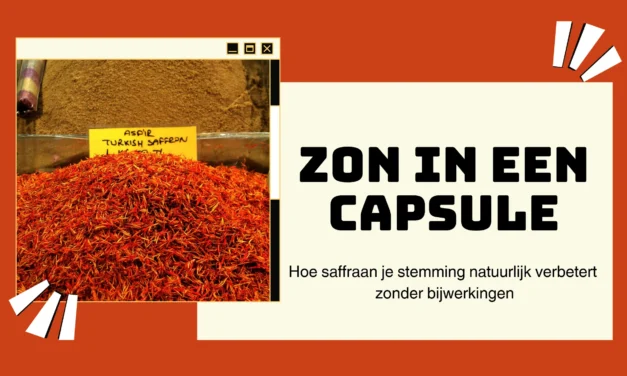 Saffraan: het goudgele alternatief voor synthetische antidepressiva
